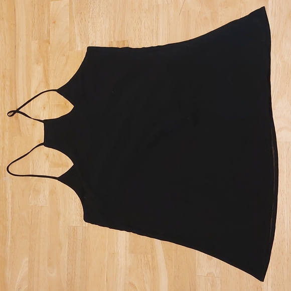 EUC. Revamped Premium Collection Black Spaghetti Strap Top Size M - Picture 3 of 3